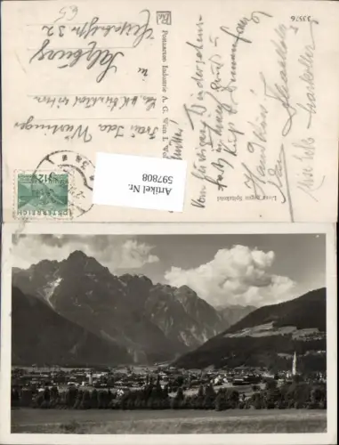 597808,Foto Ak Lienz geg. Spitzkofel
