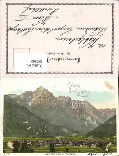 597862,Litho Lienz m. d. Spitzkofel 1901