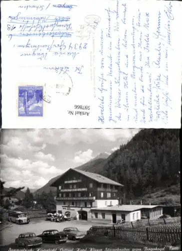 597866,Foto Ak Prägraten am Großvenediger Hinterbichl Hotel Wiener Sängerknaben Bus Postbus