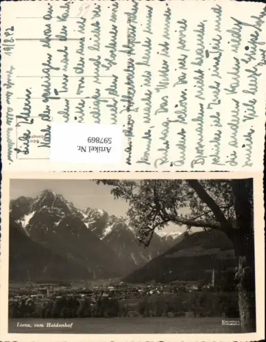 597869,Foto Ak Lienz v. Haidenhof gesehen