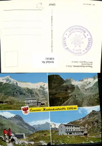 638161,Mehrbild Ak Prägraten am Großvenediger Essener-Rostockhütte