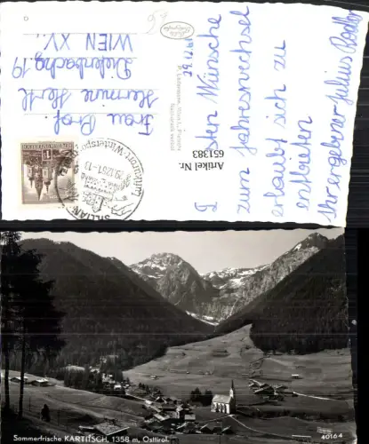 651383,Foto Ak Kartitsch Osttirol