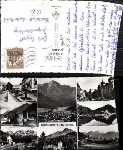 651406,Mehrbild Ak Lienz Hauptplatz Iselsberg Iselsteg