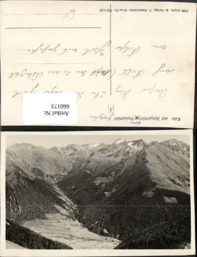 660173,Foto Ak Kals a. Großglockner mit Bergertörl Kalsertörl