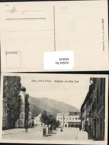 663618,Lienz Stadtplatz mit Hotel Post