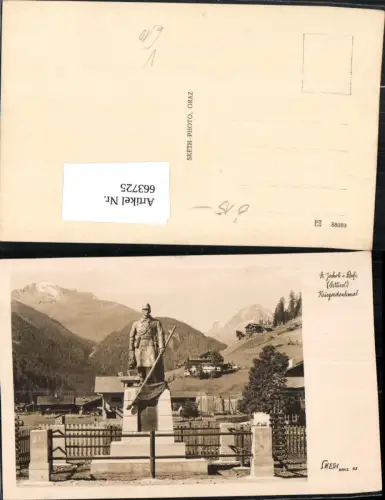 663725,Foto Ak Aus St. Jakob in Defereggen Kriegerdenkmal pub Sketh Photo 43