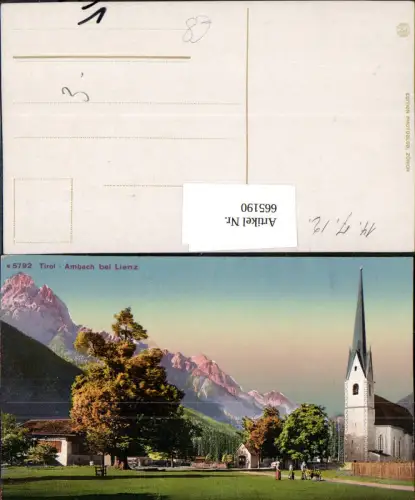 665190,Ambach b. Lienz Ansciht m. Kirche
