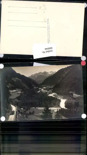666044,Foto-AK Matrei in Osttirol Lienz Umgebung Auto Oldtimer Bus