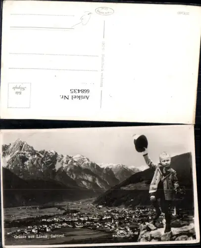 668435,Fotomontage Lienz Osttirol Bub Junge mit Tracht Hut