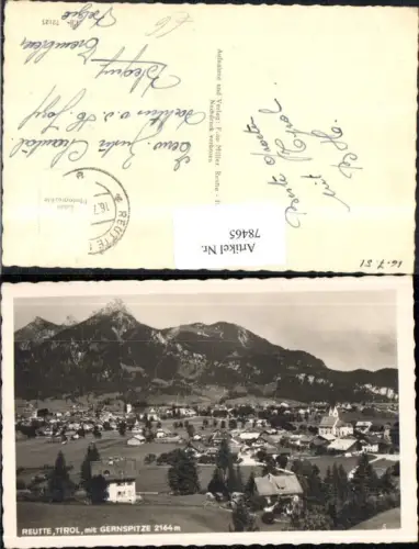 78465,Reutte Totale 1951