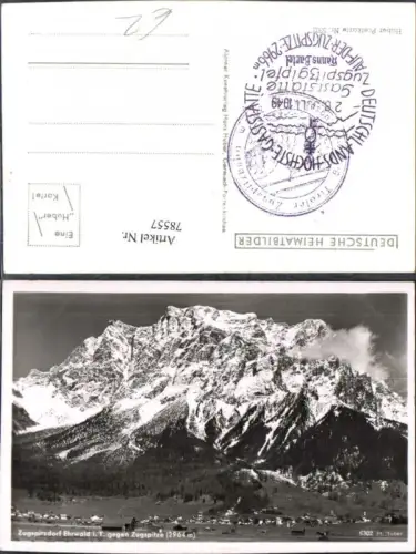 78557,Zugspitzdorf Ehrwald Totale 1949