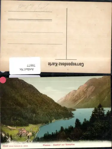 78877,Plansee Breitenwang Heiterwang b. Reutte Gasthof z. Seespitze Ansicht