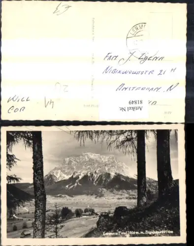 81849,Foto Ak Lermoos m. Zugspitze