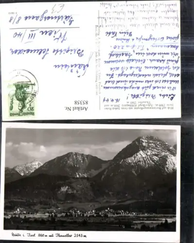 85358,Blick a. Breitenwang Reutte m. Roter Stein Thaneller