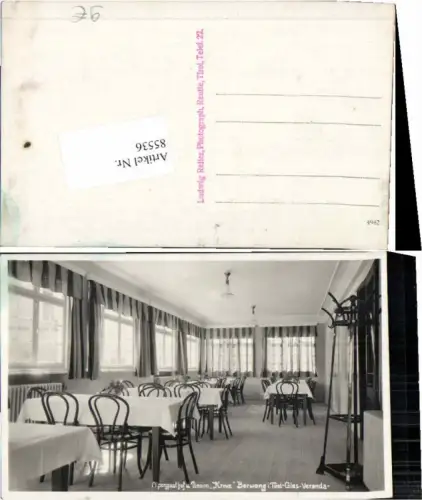 85536,Gasthaus Kreuz in Berwang Veranda Stühle