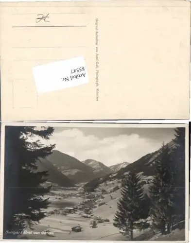 85547,Holzgau in Tirol von Osten aus 1920