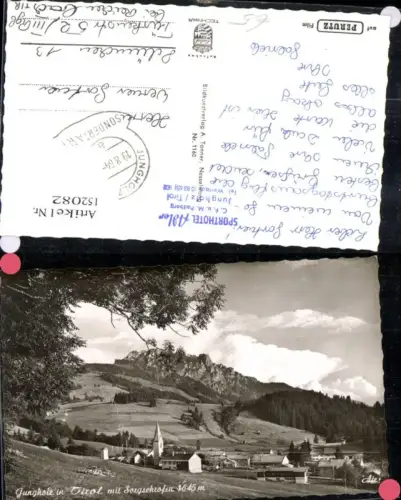 152082,Jungholz i. Tirol m. Sorgschrofen Ansicht 1964