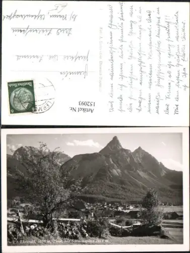 152093,Ehrwald m. Sonnenspitze Ansicht 1940