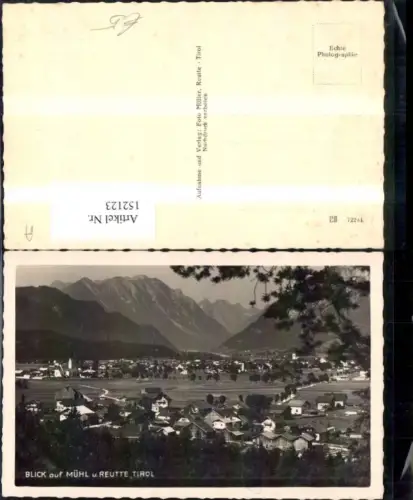 152123,Blick auf Mühl u. Reutte Ansicht m. Baum