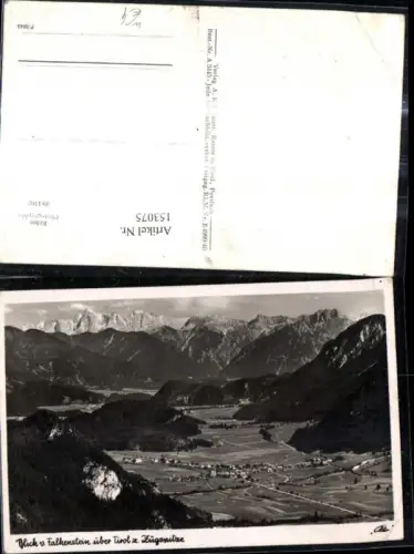 153075,Foto Ak Blick v. Falkenstein über Tirol z. Zugspitze Reutte