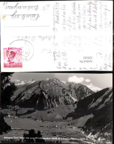153151,Holzgau geg. Mädelegabel u. Trettachspitze