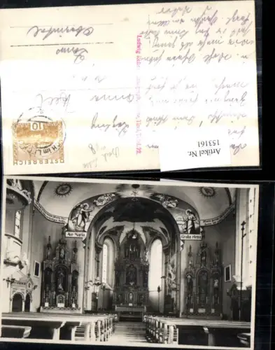 153161,Foto Ak Bach i. Lechtale Kirche Innenansicht Altar