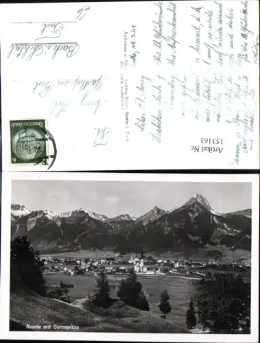 153163,Foto Ak Reutte m. Gernspitze