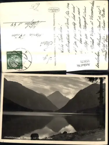 153171,Foto Abendstimmung a. Plansee m. Thaneller b. Reutte