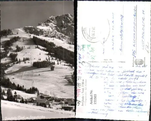 153303,Jungholz i. Tirol m. Sorgschrofen Schi Abfahrt Winteransicht