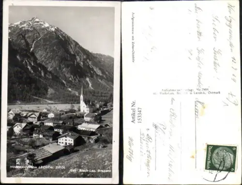 153347,Foto Ak Holzgau Lechtal pub Risch Lau 4896