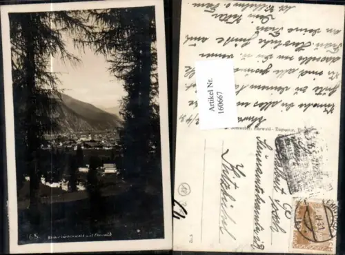 160667,Blick von Lärchenwald in Ehrwald 1931