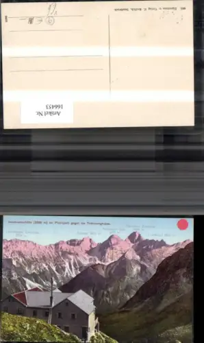 166453,Innsbrucker Hütte a. Pinnisjoch geg d. Tribulaungruppe Gschnitz Neustift pub K. Redlich