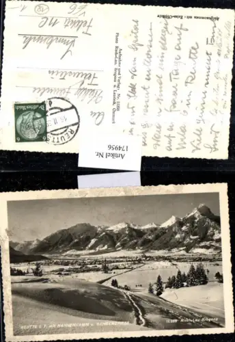 174956,Reutte Totale m. Hahnenkamm u. Gehrenspitze pub Risch-Lau 11256