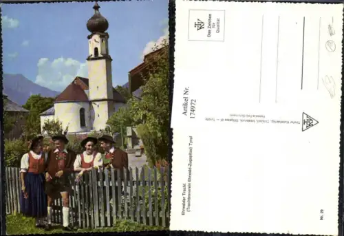 174972,Ehrwald Kirche Ehrwalder Tracht Trachtenverein