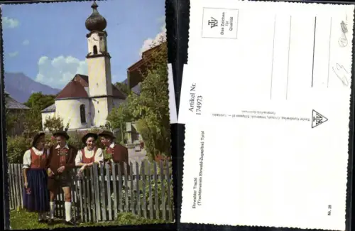174973,Ehrwald Kirche Ehrwalder Tracht Trachtenverein