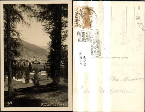 197209,Ehrwald Teilansicht m. Bäumen