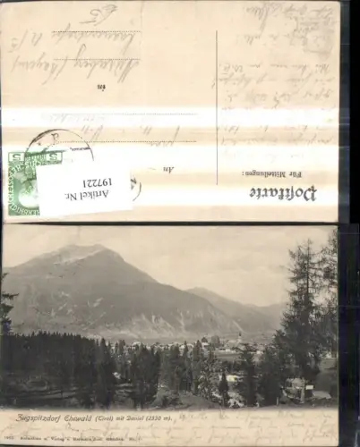 197221,Zugspitzdorf Ehrwald m. Daniel