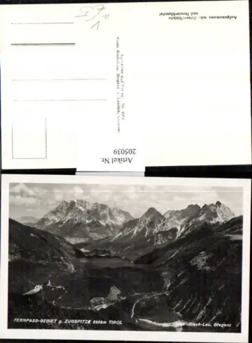 205039,Fernpassgebiet geg. Zugspitze b. Biberwier pub Risch Lau 4984