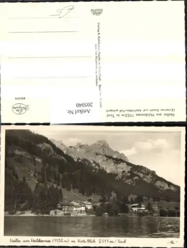 205040,Haller am Haldensee See m. Rote-Flüh
