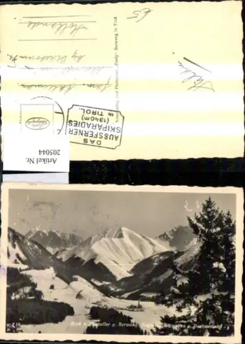 205044,Blick v. Thaneller geg. Berwang Totale Zugspitze Bleispitze u. Gartnerwand