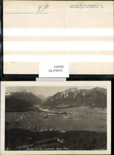 205055,Reutte m. d. Lechtaler Alpen Totale