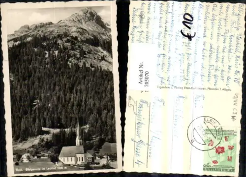 205070,Elbigenalp im Lechtal Teilansicht Kirche