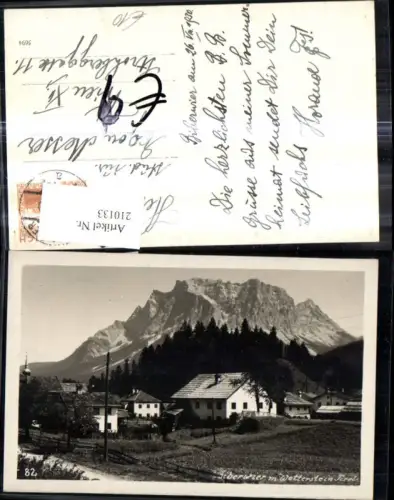 210133,Foto Ak Biberwier m. Wettstein i. Tirol