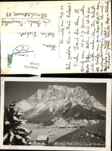 210140,Ehrwald Zugspitzmassiv Winteransicht