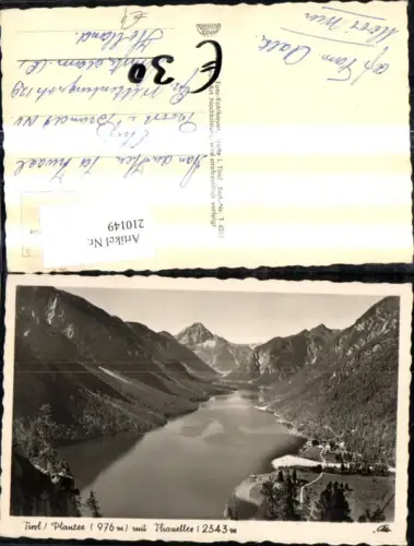 210149,Foto Ak Pansee m. Thaneller b. Heiterwang Breitenwang