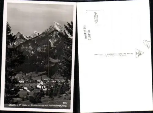 210150,Foto Ak Reutte u. Breitenwang m. Tannheimer Berge