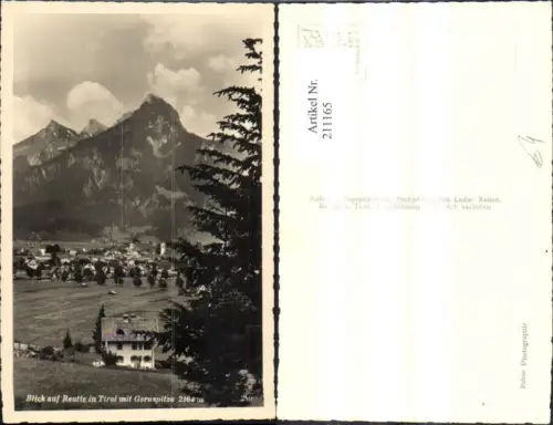 211165,Blick auf Reutte Teilansicht m. Gernspitze