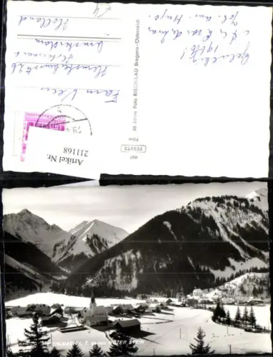 211168,Bichlbach i. Tirol Totale geg. Roter Stein Winterbild