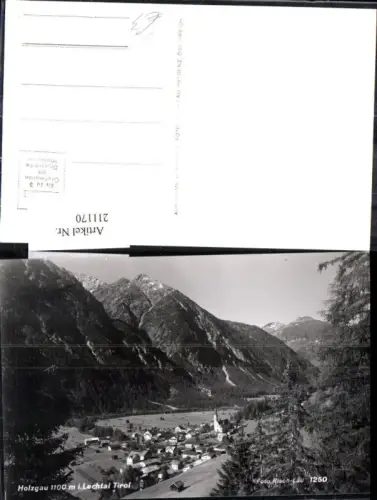 211170,Holzgau Totale i. Lechtal pub Risch Lau 1250