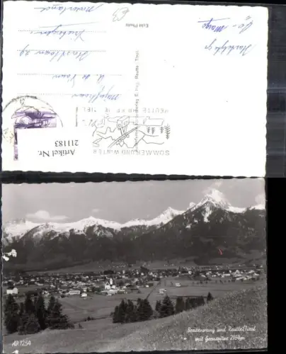 211183,Breitenwang u. Reutte Totale m. Gernspitze